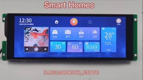 Demo Show: Smart homes with DWIN 6.88Inch LCD Touch Screen---from DWIN Technology