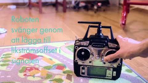 Radio controlled two servo walker robot