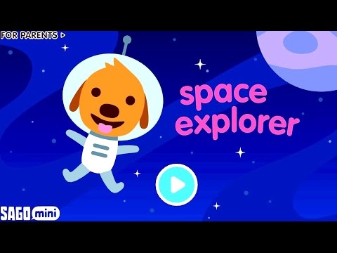 Sago Mini Space Explorer. Саго Мини - Собачка Харви в Космосе.  Развивающий мультик (ИГРА)