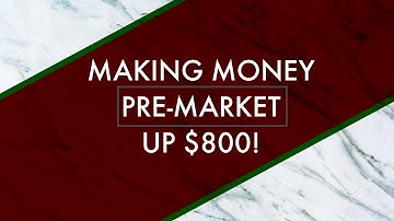 +800 Pre-Market!! Trading NQ PATS with Ninja Trader 8