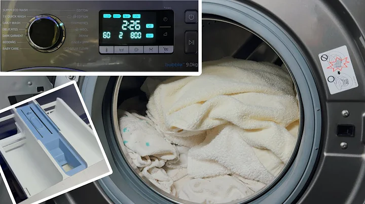 Review & demonstration | Samsung WW90J5456FX washing machine + all cycles and options 