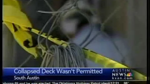 Collapsed deck wasn't permitted