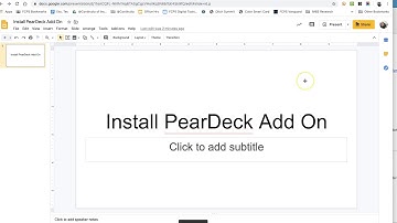 Install PearDeck AddOn
