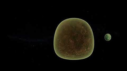 Exoplanet with a habitable moon in a Red dwarf Star System [4K video]- In VR