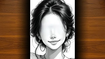 Face Drawing Tutorial Easy & Step by Step for Beginners | Pencil Sketch