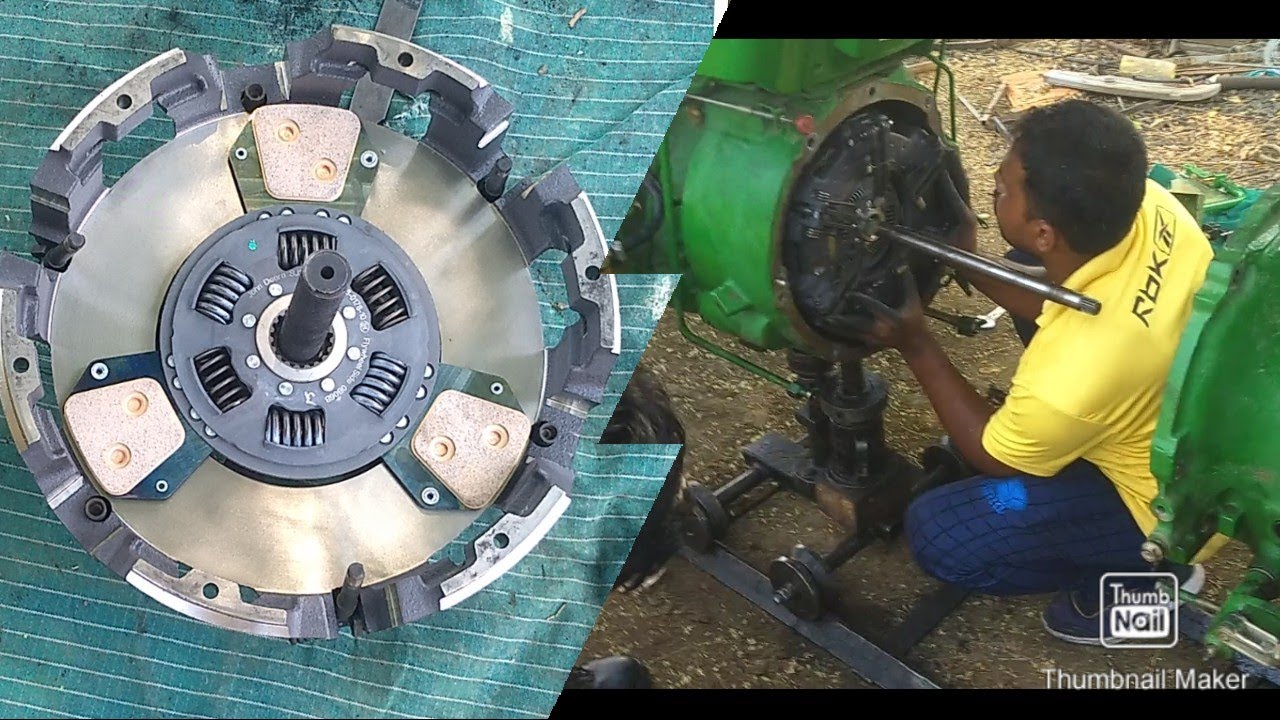 John Deere 5050 D clutch plate replacement