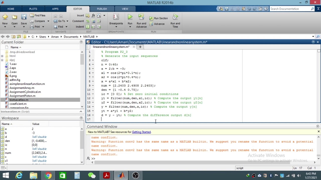 linear and non linear system - YouTube