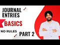 Basic journal entries class 11 accounts | No rules of debit and credit | Part 2