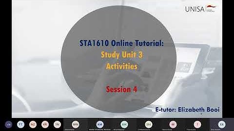STA1610 2E Study Unit 3 Activities 08 May 2021