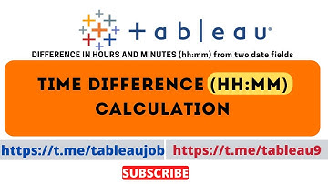 #Tableau calculation to find hours and minutes difference | Tableau datediff hour and minute