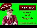 Vertigo  causes and diagnosis  by  dr prakash c  malshe m d