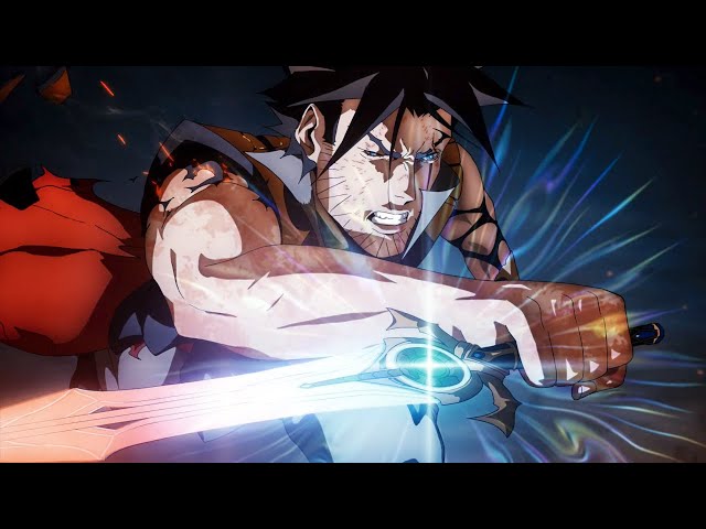 Trevor Belmont Defeats Death | Castlevania Season 4 class=