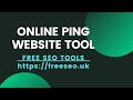 Free url ping tools  free seo tools