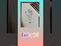 Cute girl with butterfly sketch #beginners#viral#lavanya Takle#Artilave#easy