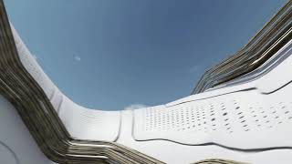 Berlin Hyperloop Station:The symbiosis of discrete and continuous materiality