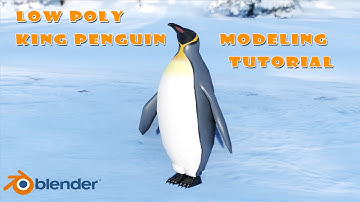 Low Poly Penguin Modeling in Blender 2.93