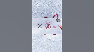 ‎How to write stylish in calligraphy | X Alphabet | Cursive handwriting style