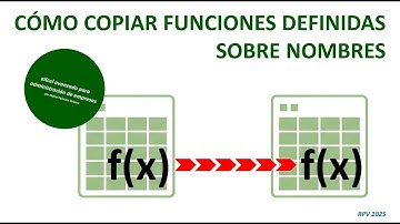 Cómo copiar funciones definidas sobre nombres