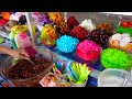 So Yummy! Colorful Rainbow Shaved Ice Dessert | Cambodian Street Food