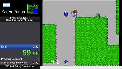 Front Line (NES) Speedrun by GonzaloRunner (2:36)