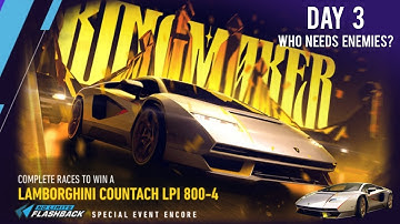 Lamborghini Countach LPI 800-4 ( Kingmaker ) Day 3 | Who Needs Enemies? | NFS: No Limits