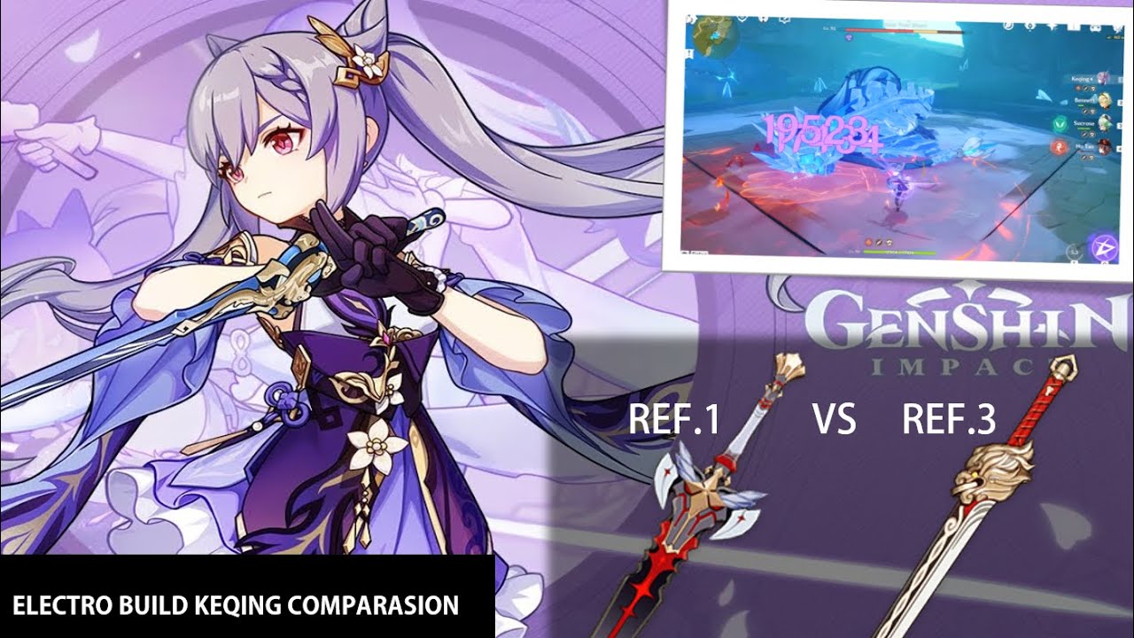 Electro Keqing BUILD || Blacksword or Lions Roar?! Comparasion || Genshin Impact