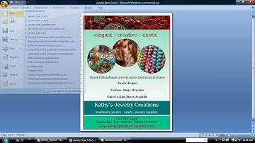 Make a Flyer using Word