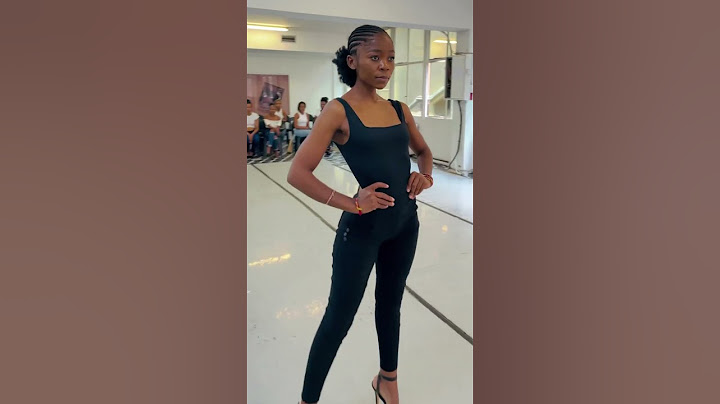 Super model walk by a south African model
