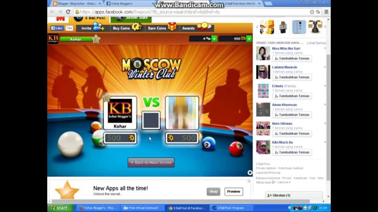 Hack 8 ball pool auto win new update - YouTube