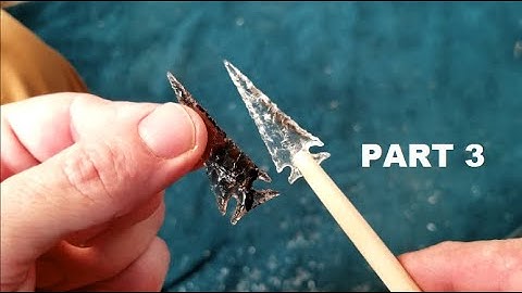 850 - Flintknapping Glass with Abo Tools by Request 3/3