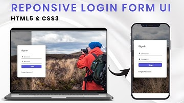 Responsive Login Form Design Using HTML5 & CSS3 | Login Form UI Design | Tutorial | Code4education