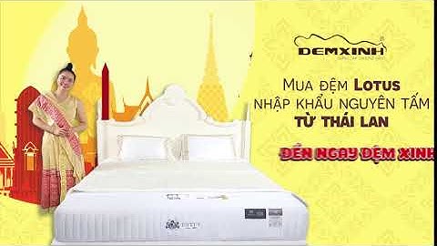 Mua đệm Lotus nhập khẩu nguyên tấm từ Thái Lan - đến ngay Đệm Xinh | ĐỆM XINH