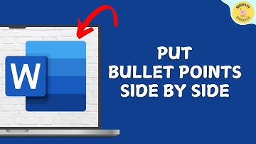 How to Put Bullet Points Side By Side In Word