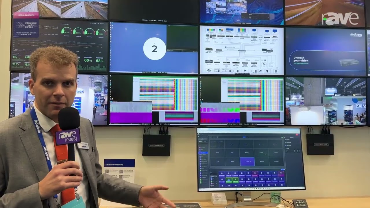 ISE 2026: Matrox Video Presents Mura DVW 4K Video Wall Appliance