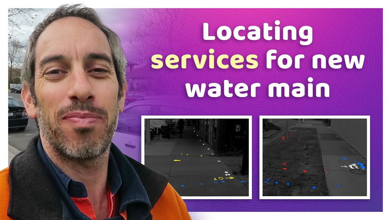 Locating services in preparation for a new water main YouTube
