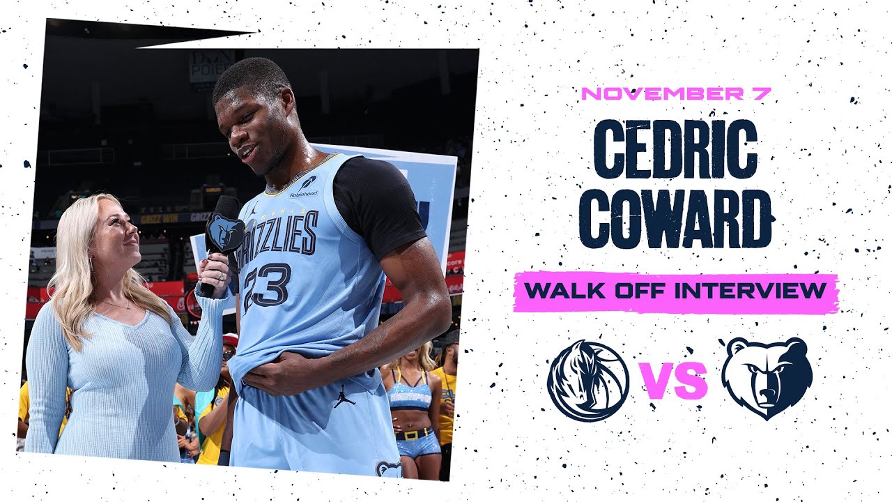 Cedric Coward Walk Off Interview | Grizzlies vs. Mavericks