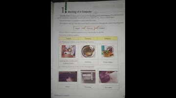 Computer std 4th lesson no 01 working of a computer