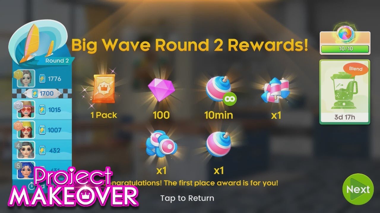 Project Makeover Levels Project Makeover puzzle gameplay levels 709-712 and Big Wave event ...