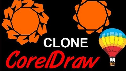 Corel Draw Tips & Tricks 10 sided polygon to draw this plus the CLONE tool