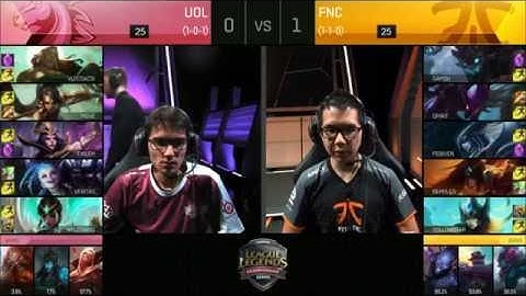 Unicorns of Love vs Fnatic Game 2 W2D1 EU LCS Summer Split 2016 | FNC vs UOL Day 1 Week 2