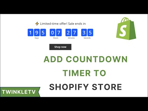 Add Countdown Timer To Shopify