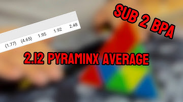2.12 PR2 Pyraminx Average || Sub 2 BPA