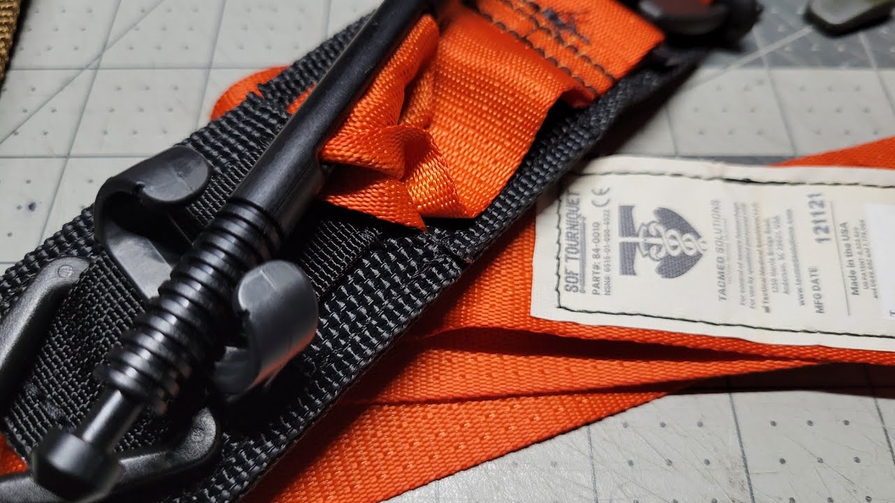 TacMed Solutions SOF Tactical Tourniquet (SOFTT-W-R) - Rescue Orange