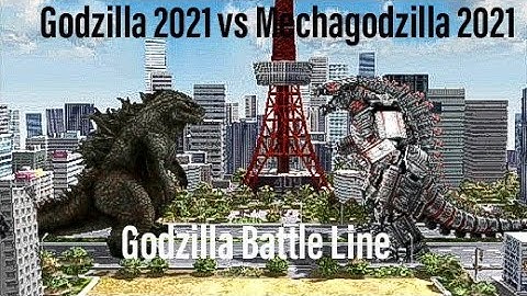 Godzilla 2021 vs Mechagodzilla 2021 - Godzilla Battle Line
