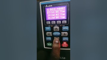 Drive delta c2000 parameter acc& DCC and frequency control to keypad