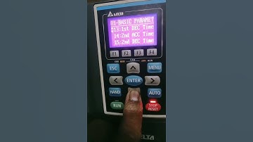 Drive delta c2000 parameter acc& DCC and frequency control to keypad