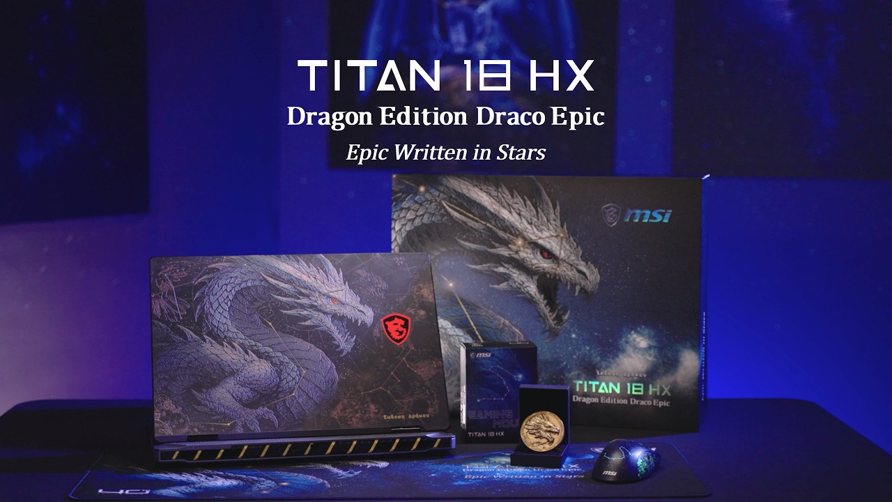 Titan 18 HX Dragon Edition Draco Epic Unboxing - Collector-grade Flagship Gaming Laptop | MSI