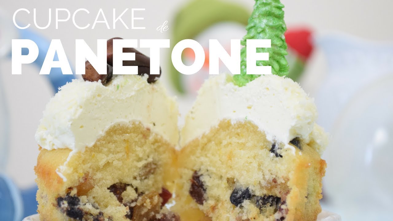 CUPCAKE DE PANETONE (E CHOCOTONE) DE GLOBO DE NEVE BELLARIA CHOCOLATIER