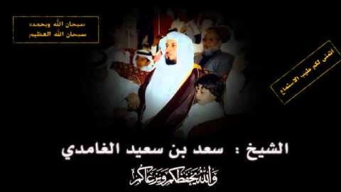 سورة القدر بصوت الشيخ سعد الغامدي