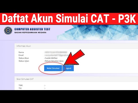 Cara Daftar atau Buat Akun Simulasi CAT Online BKN P3k 2021